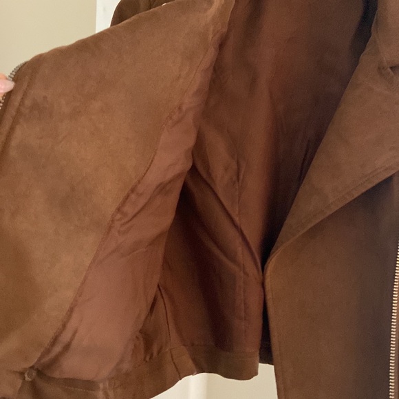 Aritzia Tallula Faux Suede Motorcycle Jacket Size XS - Picture 7 of 9